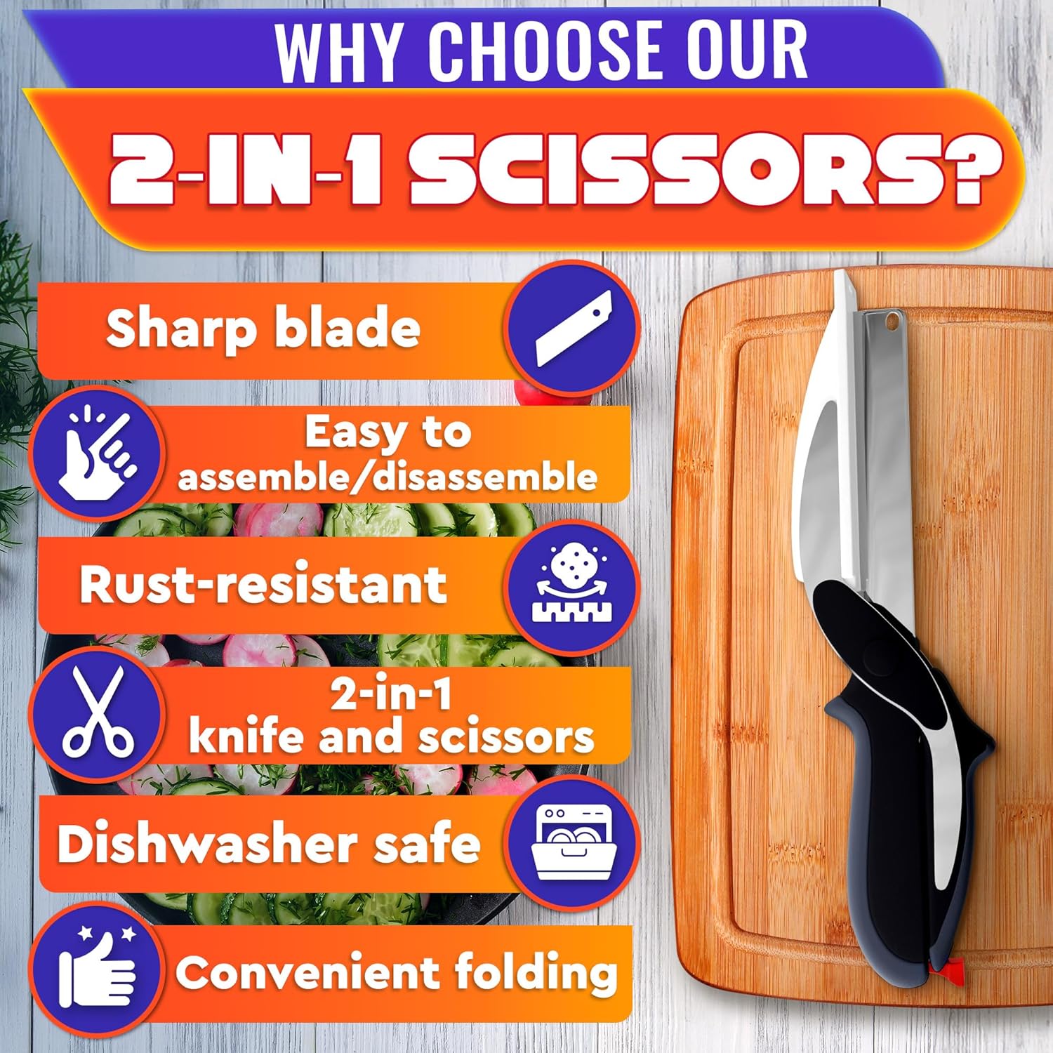 Easy Chop Kitchen Scissors